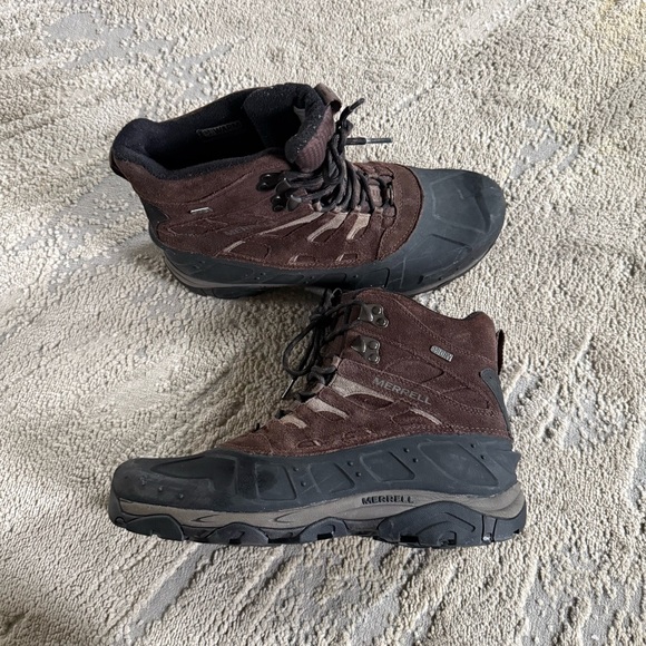 Merrell Moab boots Polar brown espresso Select Dry Warm Ice Grip Hiking Snow 11